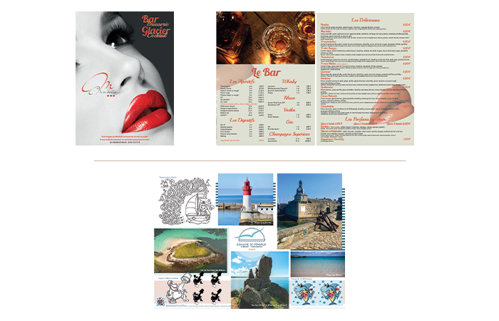 PENDRUC ET MARBELLA MENU & SET TABLE